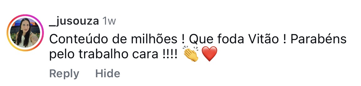 Depoimento @_jusouza
